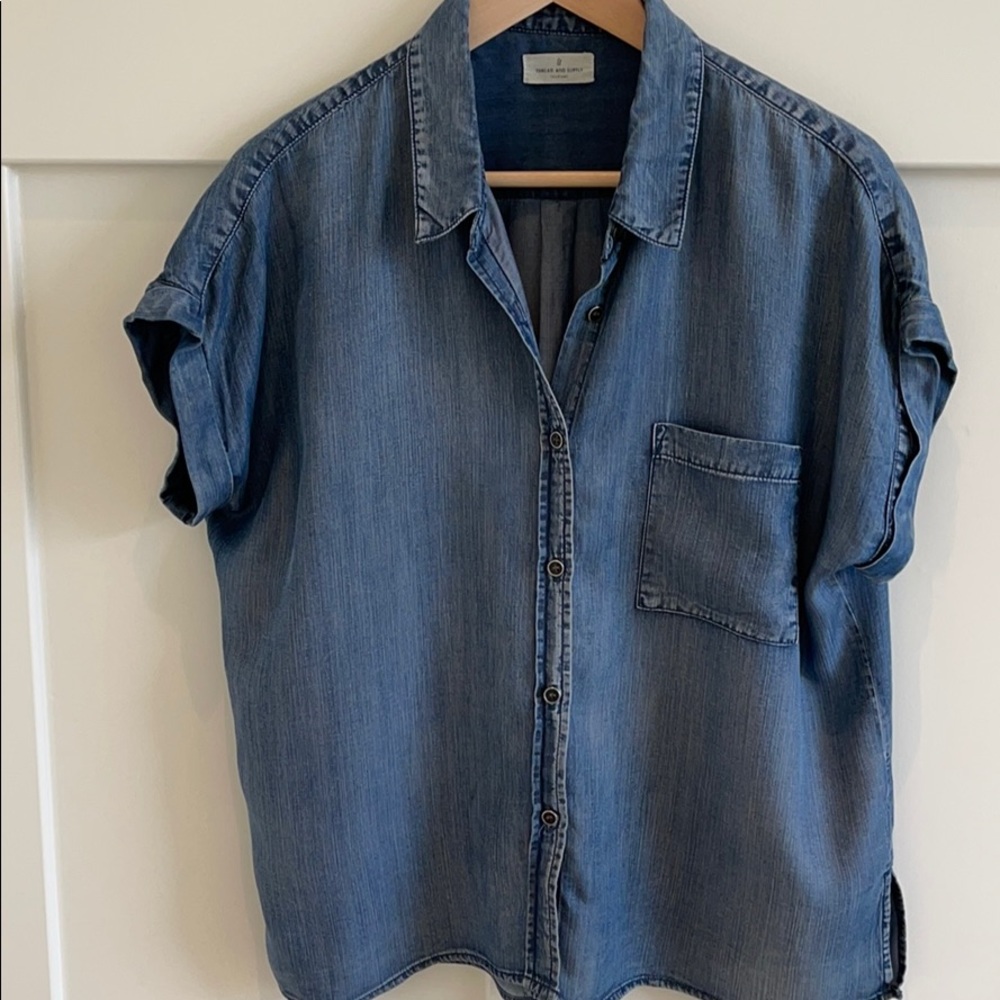 Thread and Supply Denim Blouse